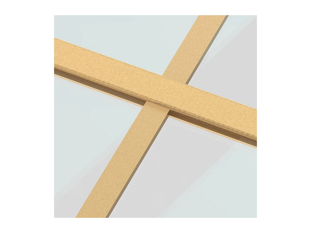 Porta de correr dourada 90x205 cm vidro ESG transparente e alumínio