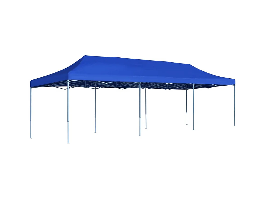 Faltzelt Pop-Up Partyzelt 3 x 9 m Blau