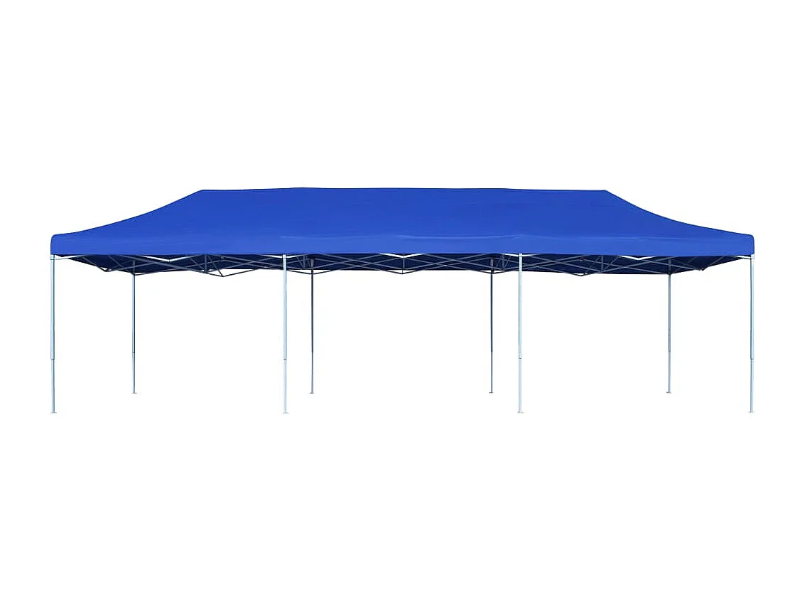 Gazebo Pieghevole Pop-Up 3x9 m Blu
