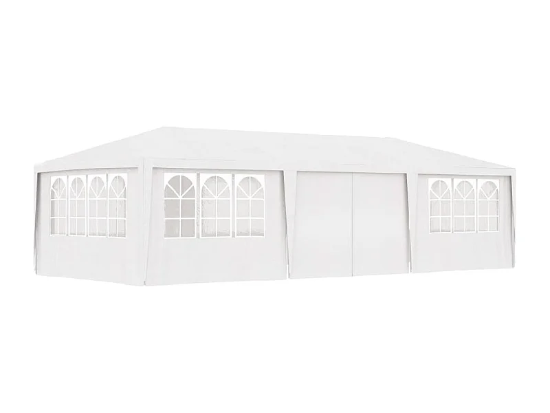 Gazebo Professionale con Pareti 4x9 m Bianco 90 g/m²