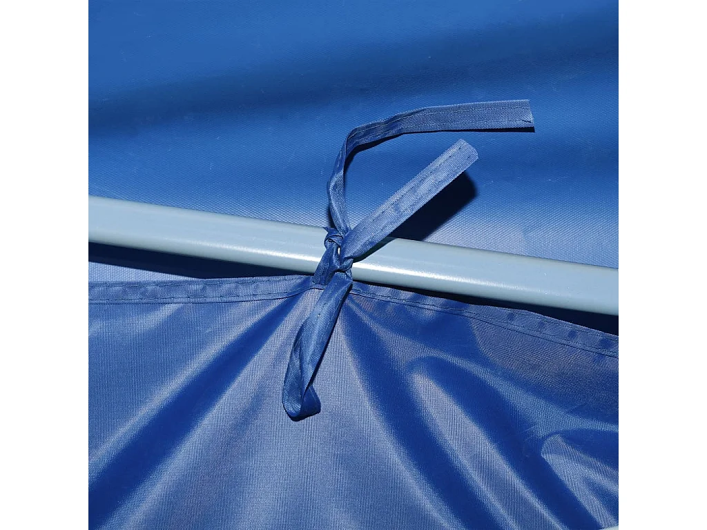 Tente de réception pliable avec 8 parois 3x9 m Bleu
