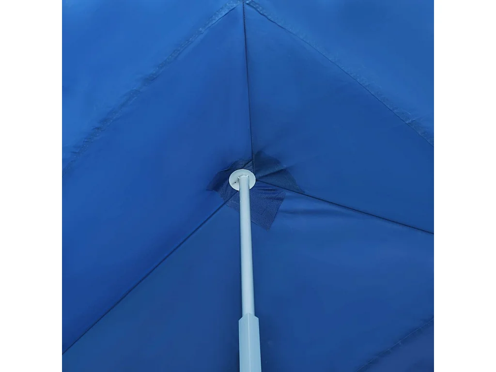 Tente de réception pliable avec 8 parois 3x9 m Bleu