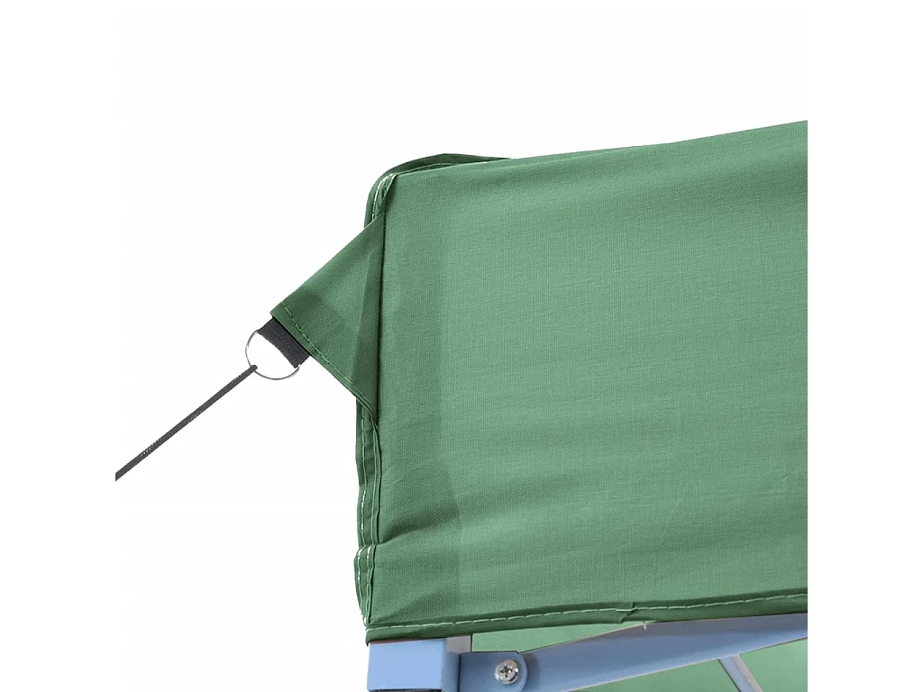 Tienda de fiesta plegable Pop-Up con 4 paredes laterales verde
