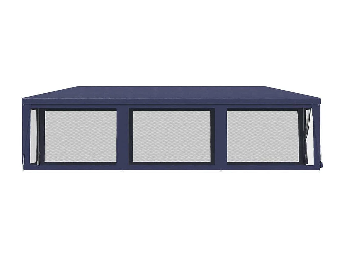 Tente de fête avec 8 parois latérales en maille Bleu 3x9 m PEHD
