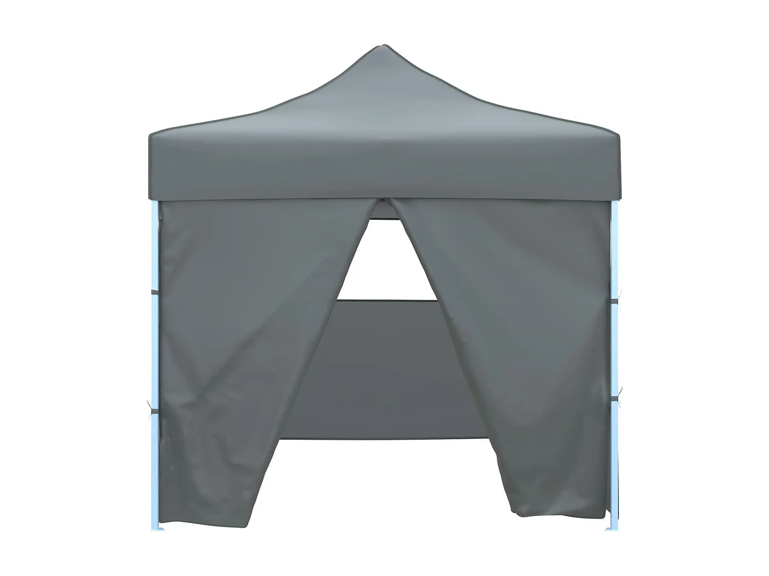 Tente de réception escamotable avec 4 parois 3x3 m Anthracite