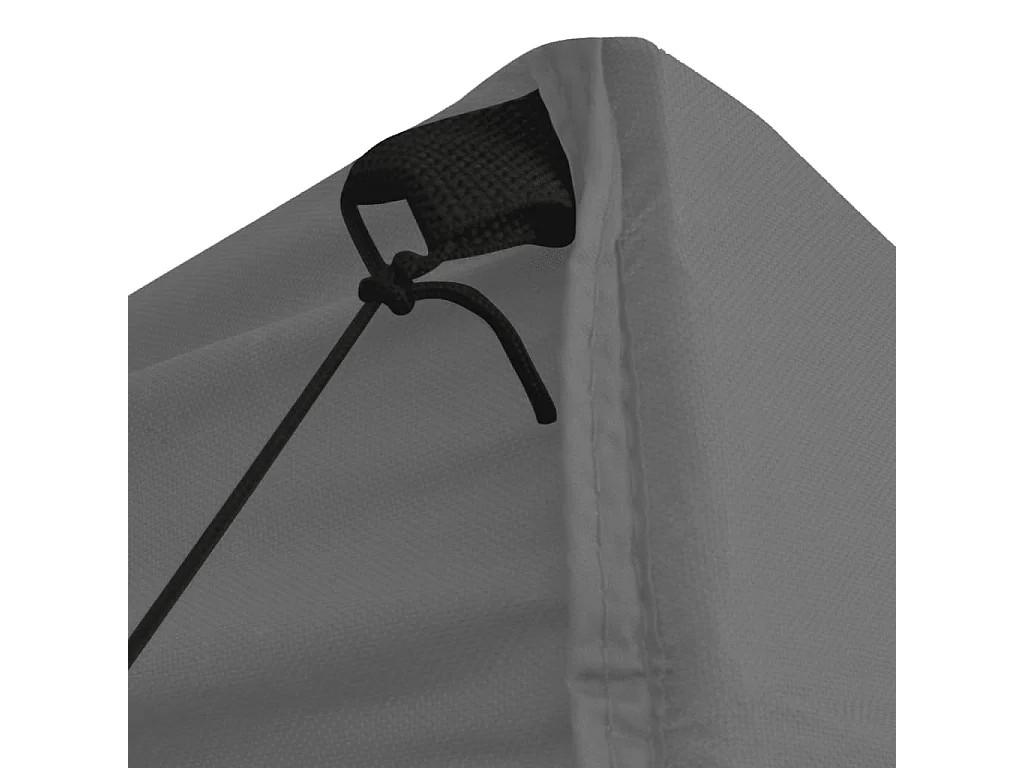 Tente de réception escamotable avec 4 parois 3x3 m Anthracite