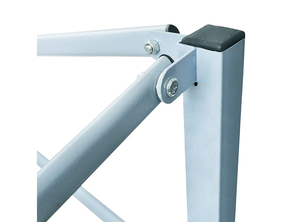 Tente de réception escamotable avec 4 parois 3x3 m Anthracite