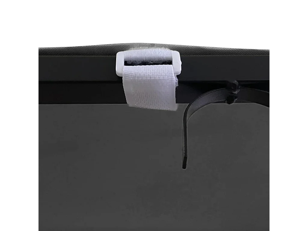 Auvent anthracite 4x3 m 180 g/m² tissu et acier