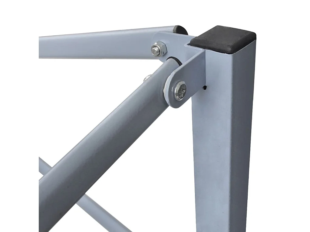 Tente de réception pliable avec 2 parois 2x2 m Acier Anthracite