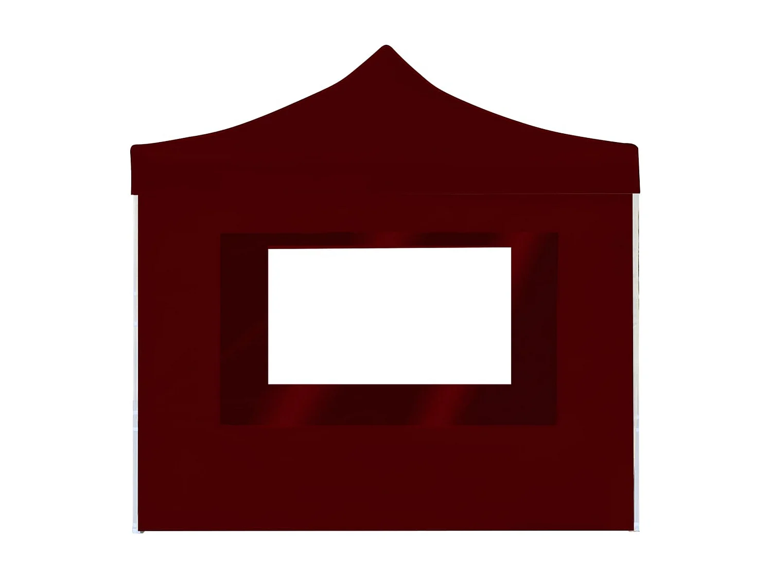 Carpa plegable profesional y paredes aluminio rojo tinto 3x3m