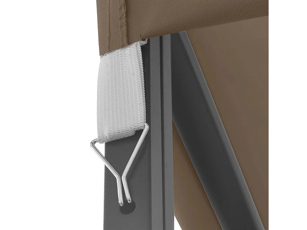 Gazebo 3x3 m Grigio Talpa