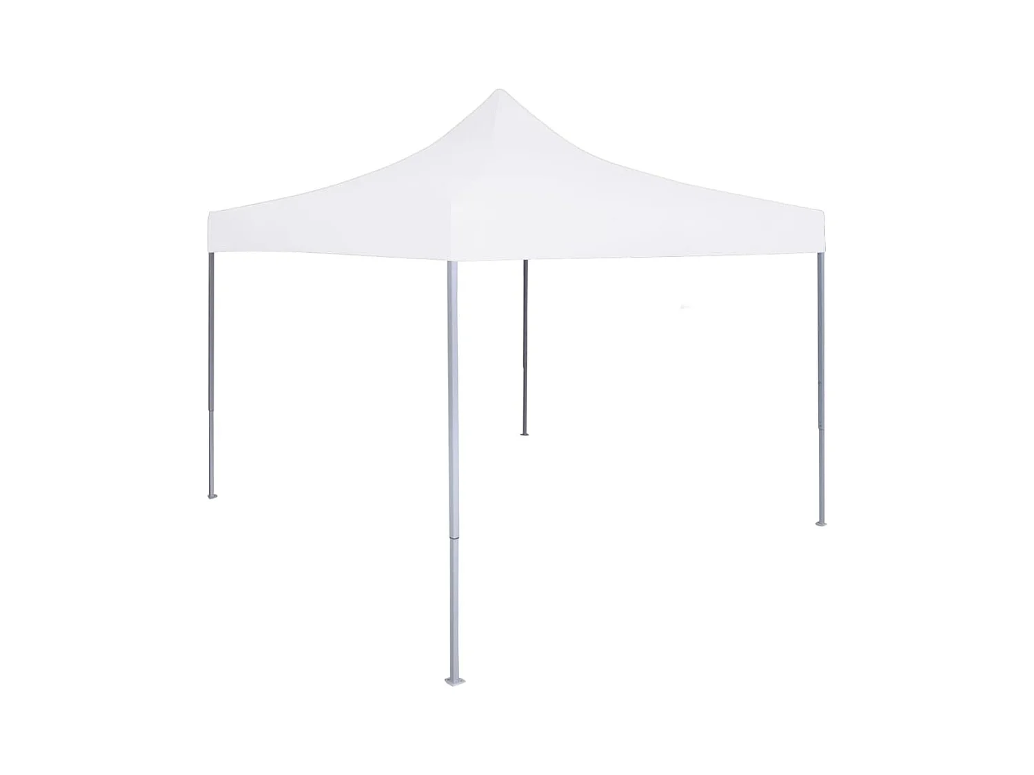 Tente de réception pliable professionnelle 3x3 m Acier Blanc