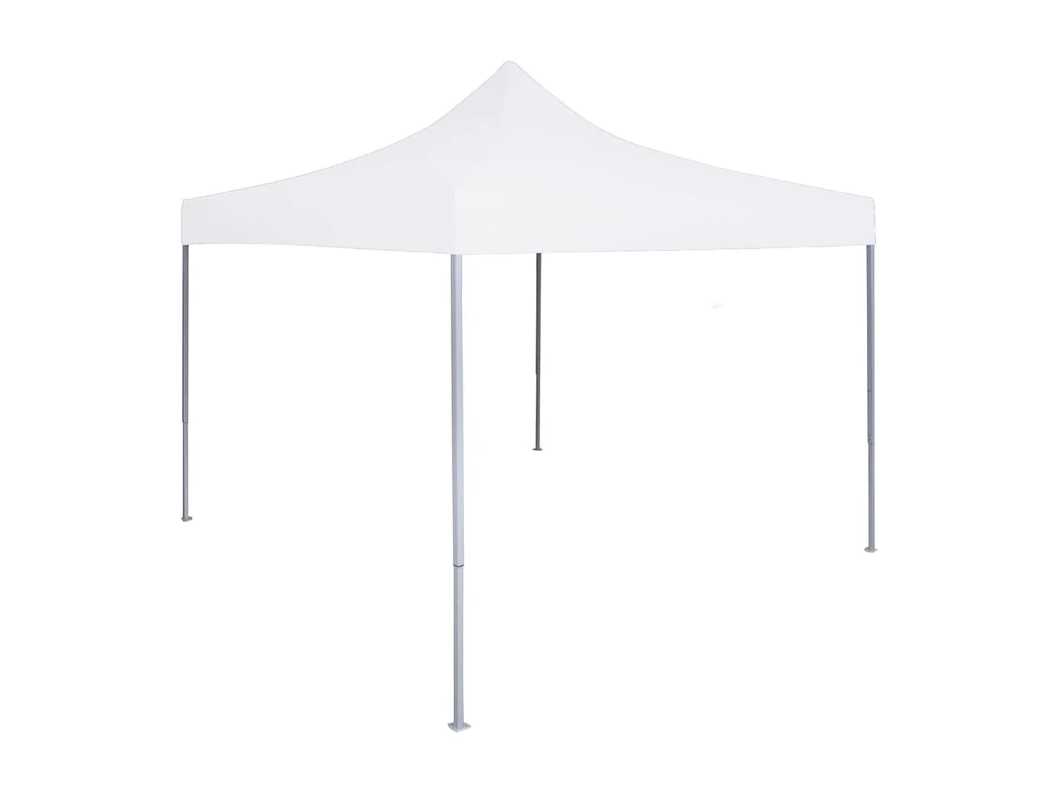 Tente de réception pliable professionnelle 3x3 m Acier Blanc