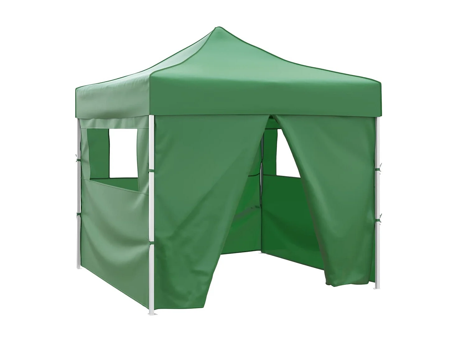 Tente pliable verte 3 x 3 m avec 4 parois