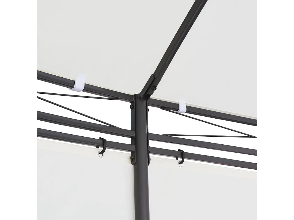 Gazebo Bianco Crema 530x350x265 cm