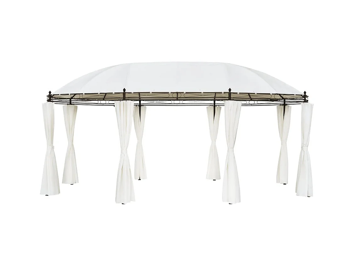 Cenador blanco crema 530x350x265 cm