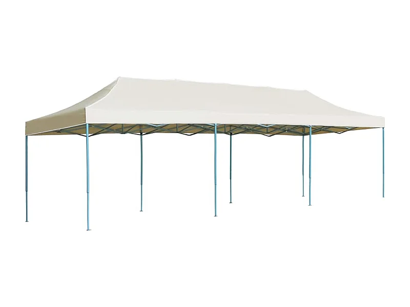 Gazebo Pieghevole Pop-Up 3x9 m Crema