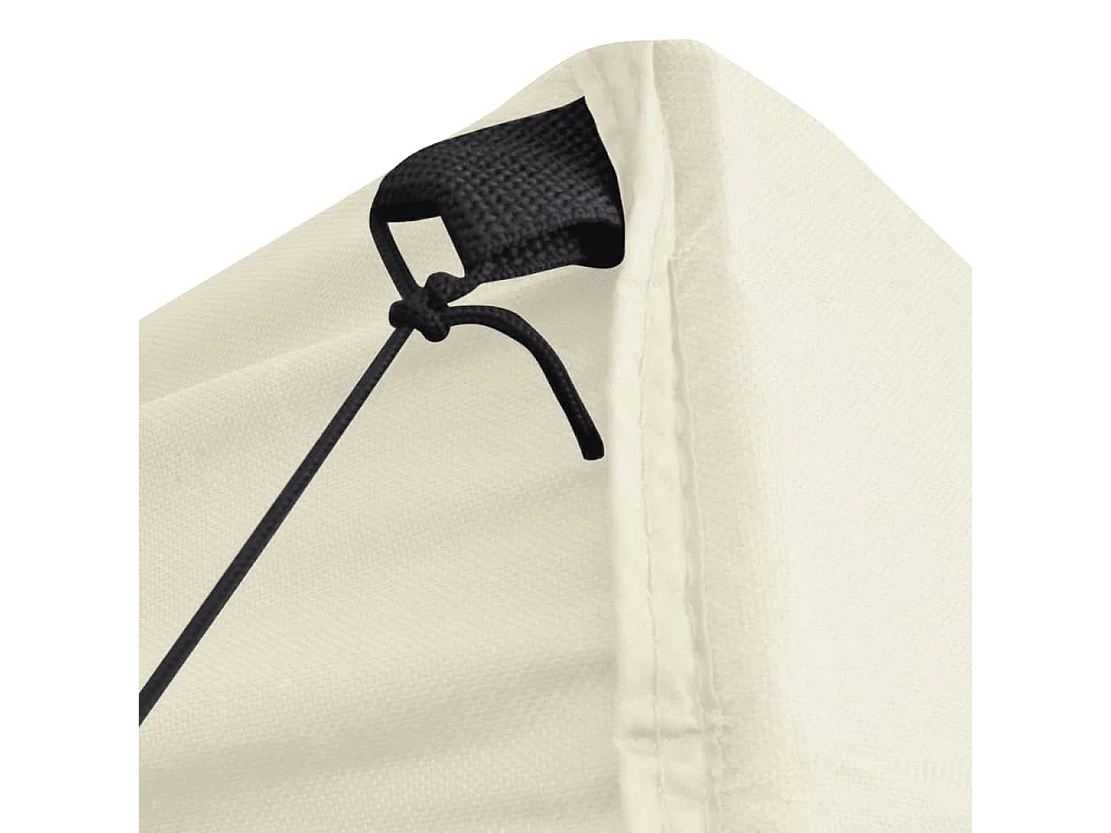 Cenador plegable con 4 paredes colore crema 3x3 m