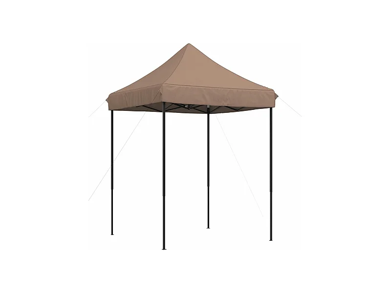 Partytent inklapbaar pop-up 200x200x306 cm bruin