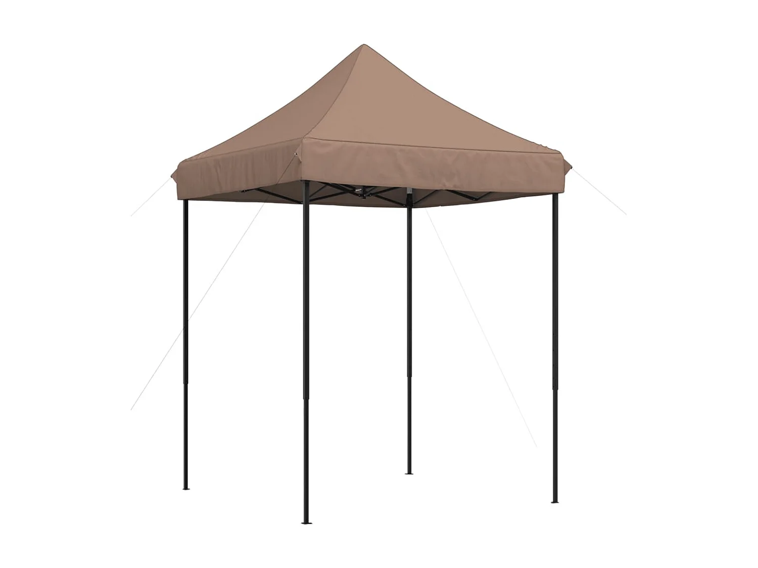 Partytent inklapbaar pop-up 200x200x306 cm bruin
