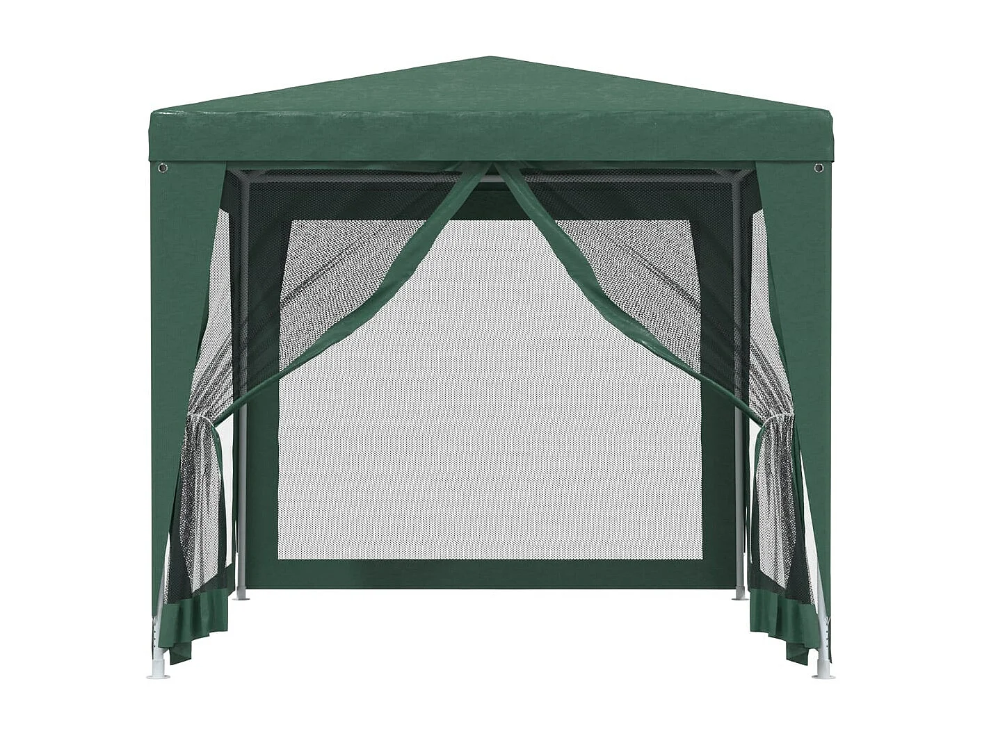 Tente de fête avec 4 parois latérales en maille Vert 2.5x2.5 m