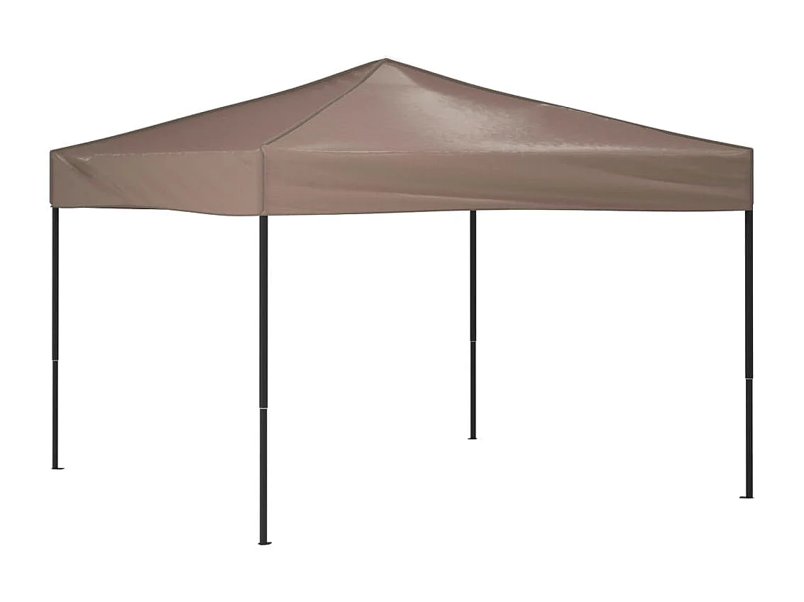 Tente de réception pliable Taupe 3x3 m