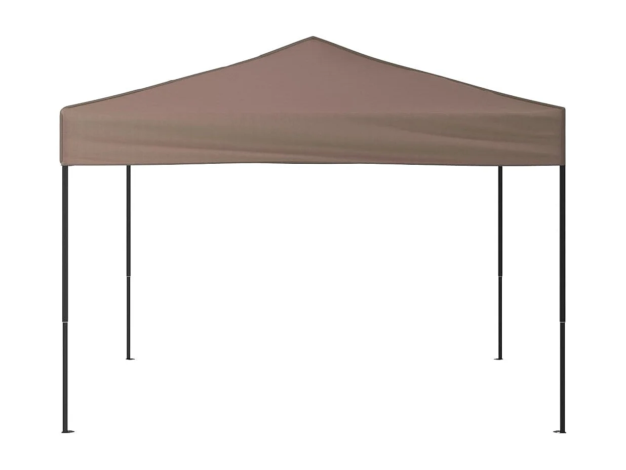 Tente de réception pliable Taupe 3x3 m
