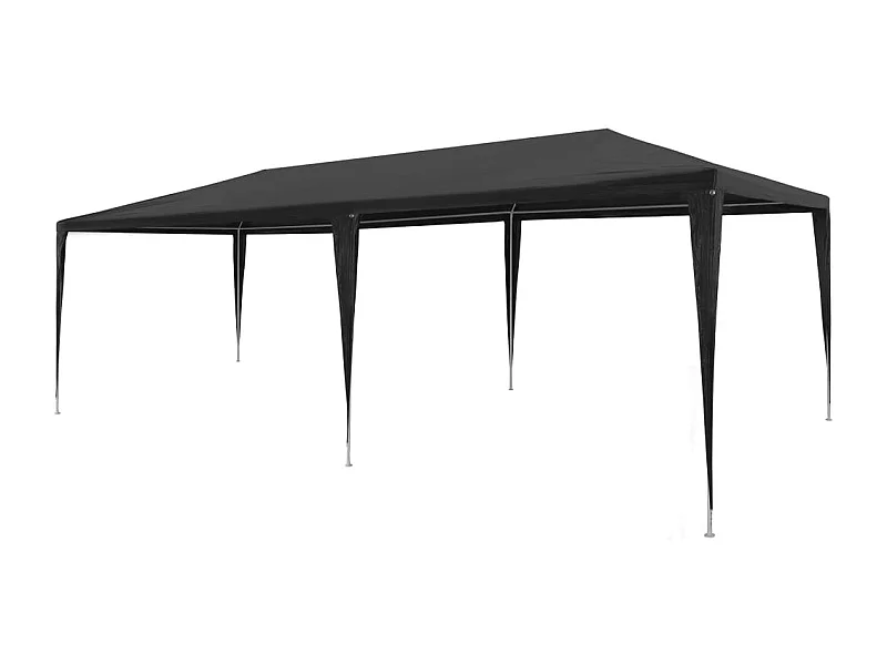 Carpa para fiestas PE gris antracita 3x6 m