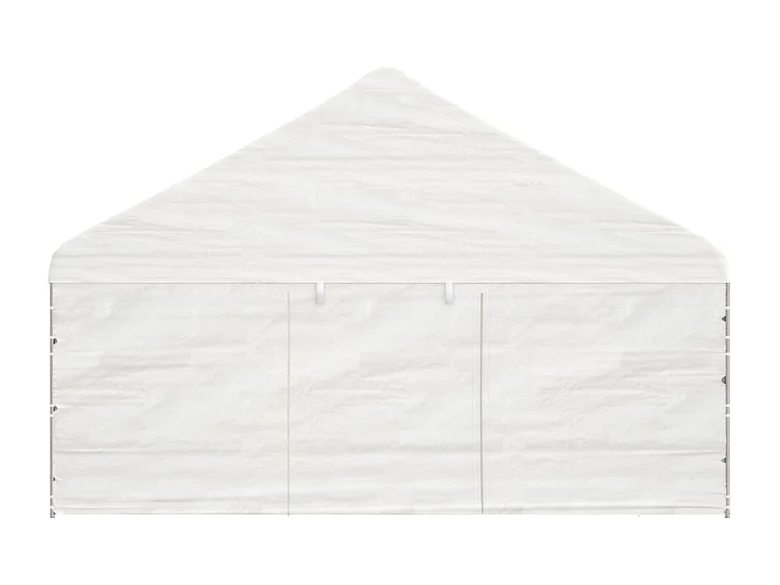 Belvédère avec toit blanc 13,38x5,88x3,75 m polyéthylène