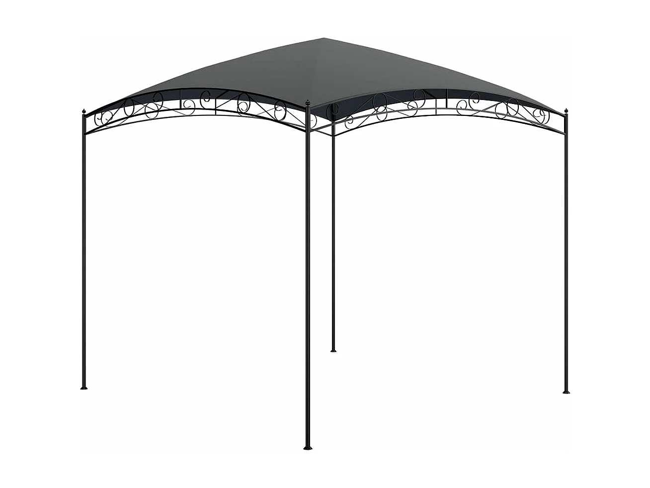 Belvédère 3x3x2,65 m Anthracite 180 g/m²