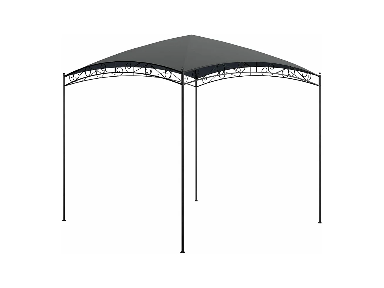 Gazebo 3x3x2,65 m Antracite 180 g/m²