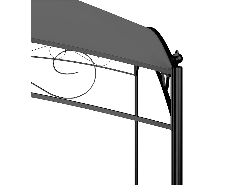 Belvédère 3x3x2,65 m Anthracite 180 g/m²