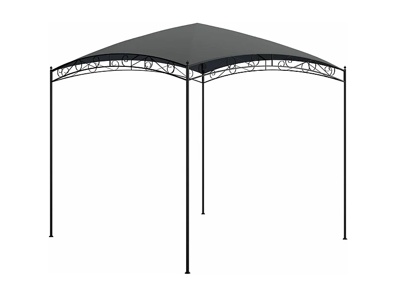 Belvédère 3x3x2,65 m Anthracite 180 g/m²