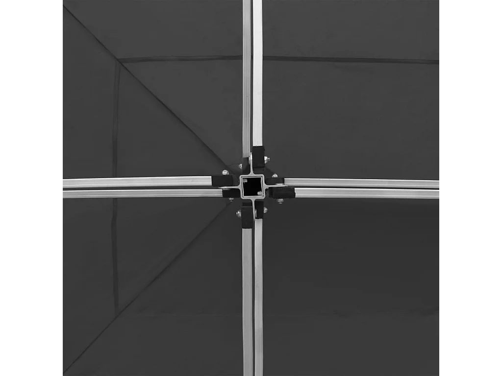 Tente de réception pliable Aluminium 6 x 3 m Anthracite