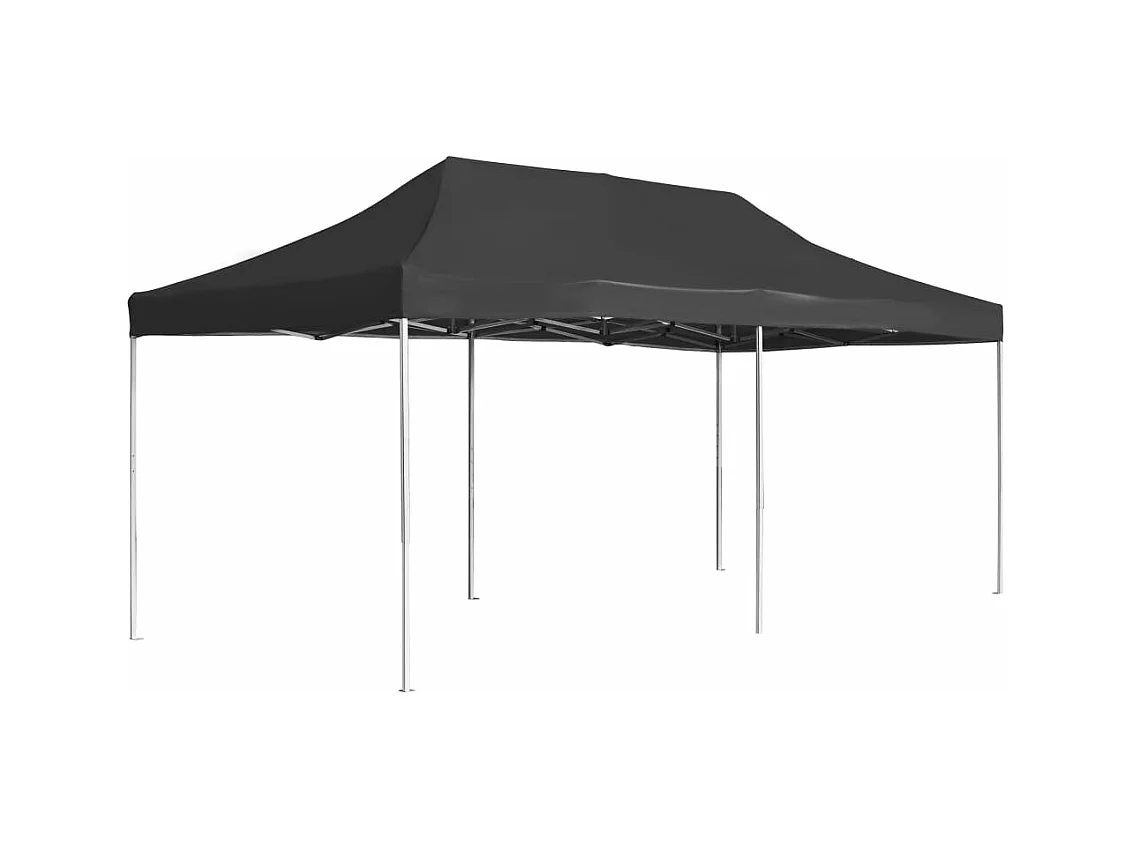 Tente de réception pliable Aluminium 6 x 3 m Anthracite