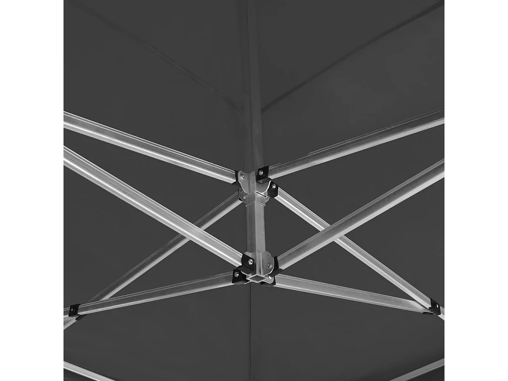 Partytent professioneel inklapbaar 6x3 m aluminium antraciet