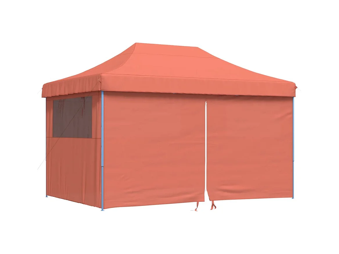 Tente de réception pliable escamotable avec 4 parois latérales