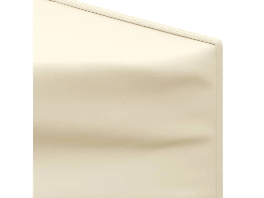 Tenda per Feste Pieghevole con Pareti Laterali Crema 3x3 m