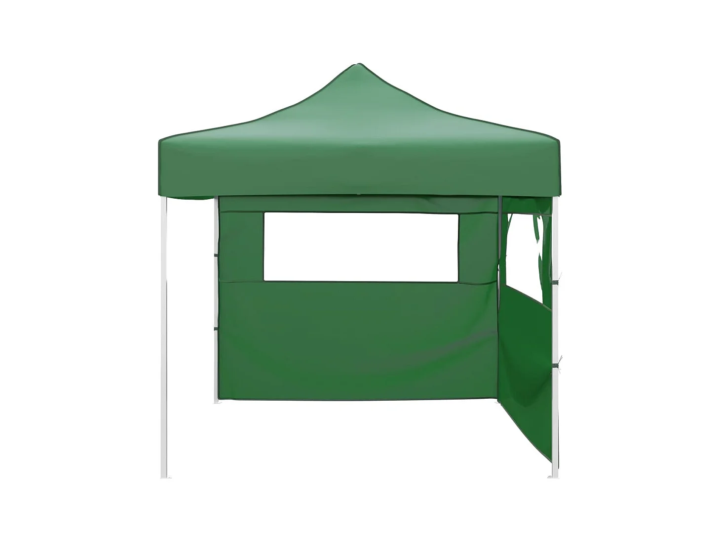 Vouwtent met 2 wanden 3x3 m groen