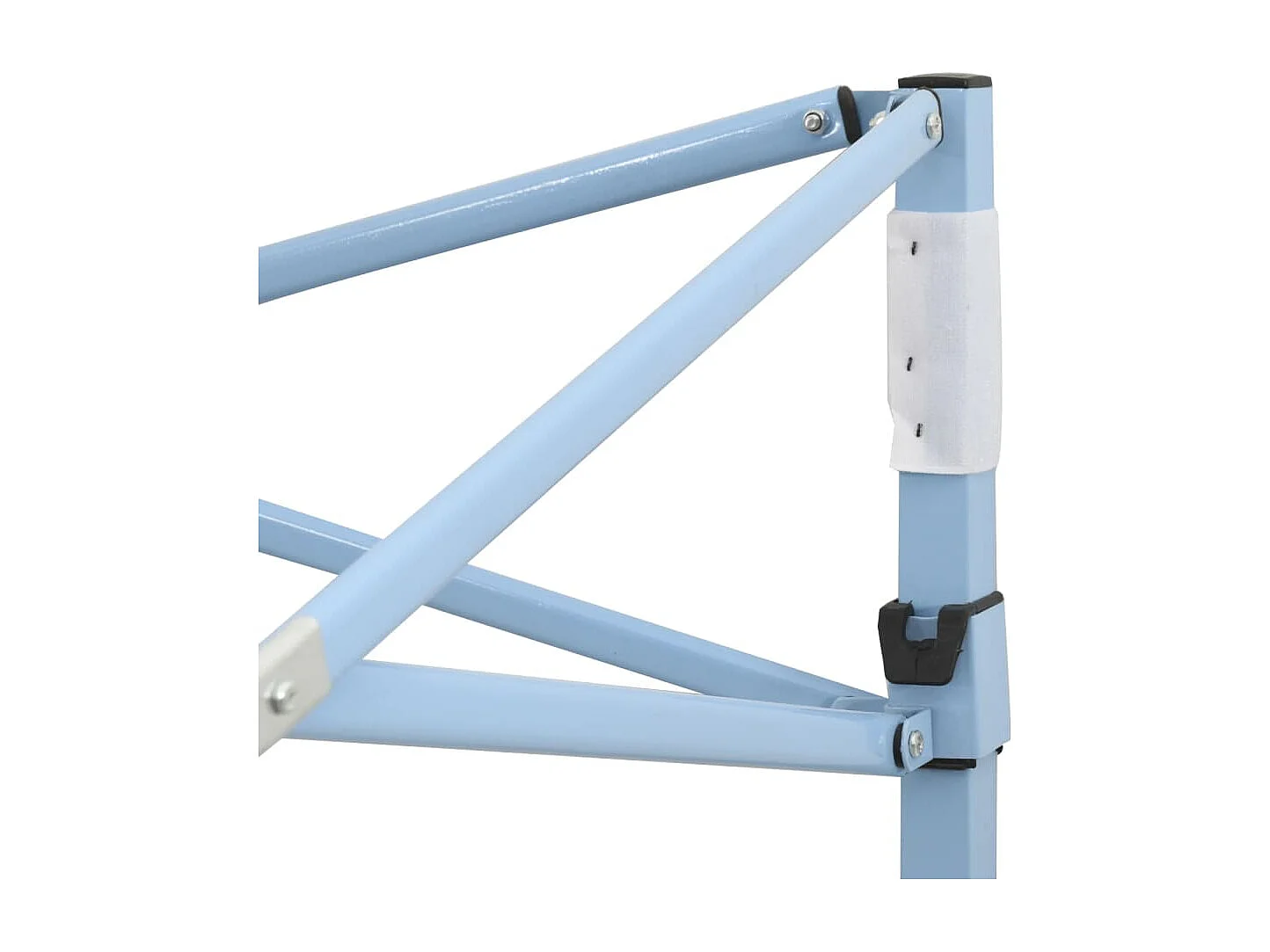 Tente de réception pliable avec 4 parois 2x2 m Acier Crème