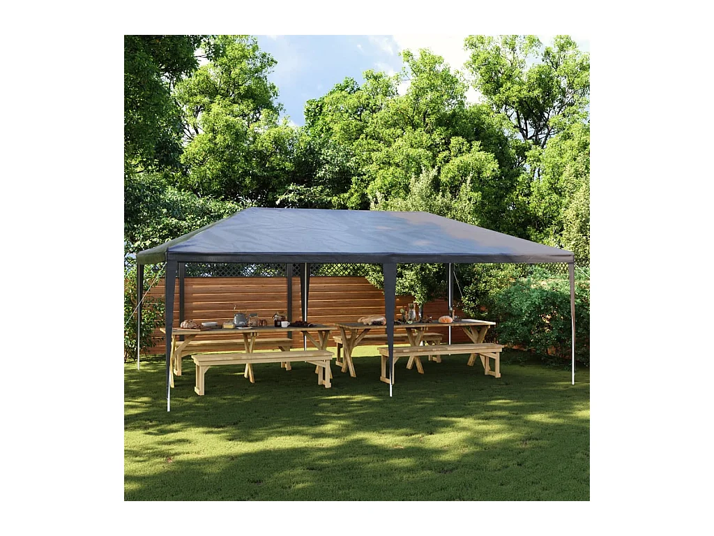 Tente de réception professionnelle 4x6 m Anthracite 90 g/m²