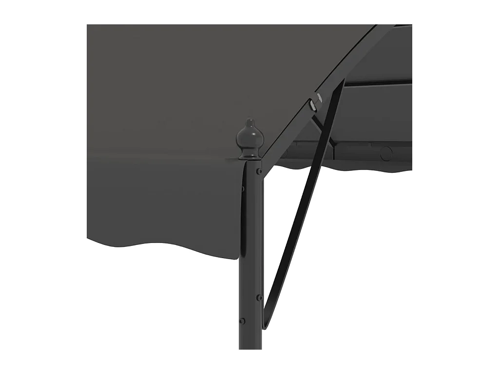 Pavillon 3x4 m Anthrazit