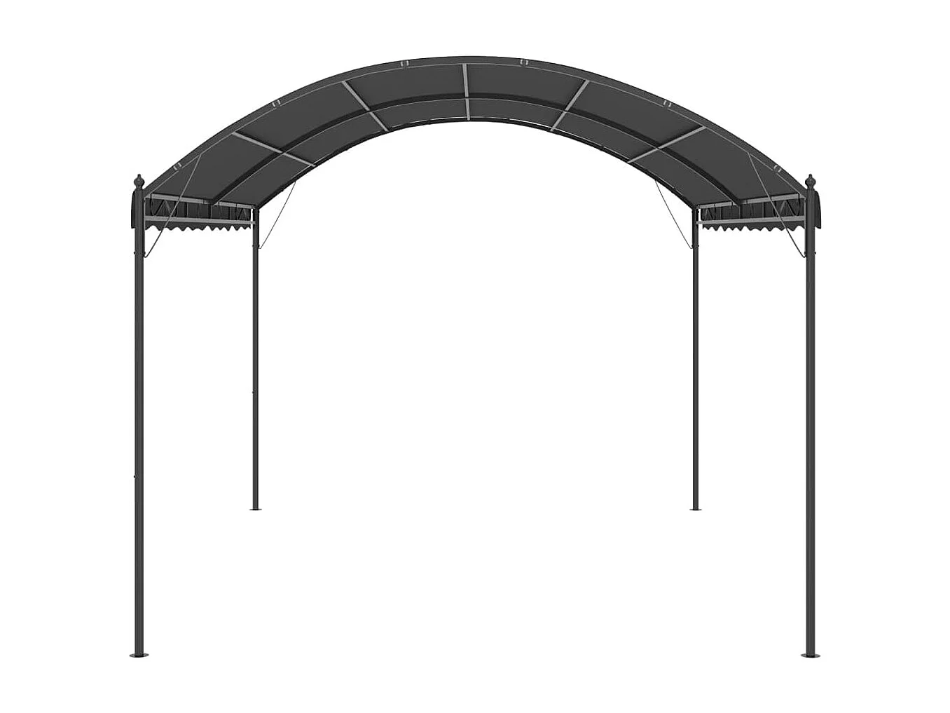 Auvent de parasol 3 x 4 m Anthracite