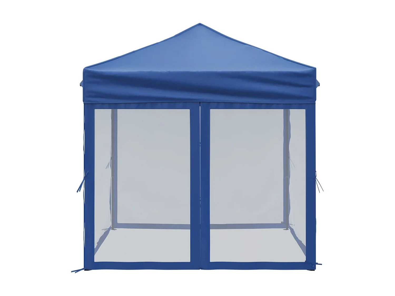 Tente de réception pliable avec parois Bleu 2x2 m