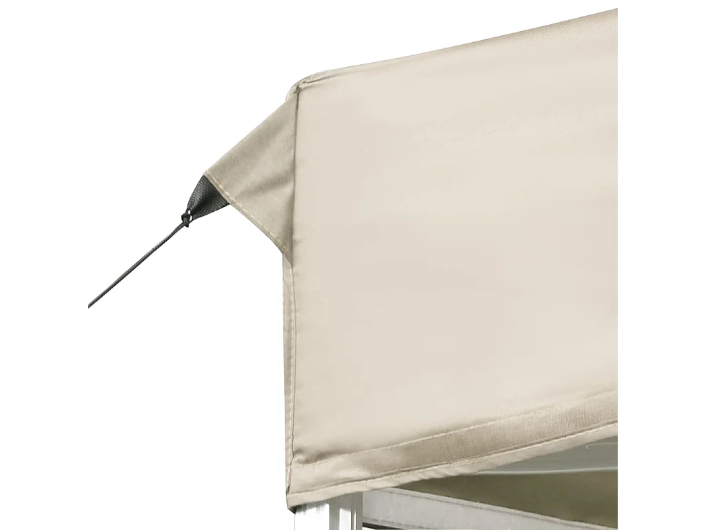 Gazebo Professionale Pieghevole in Alluminio 6x3 m Crema