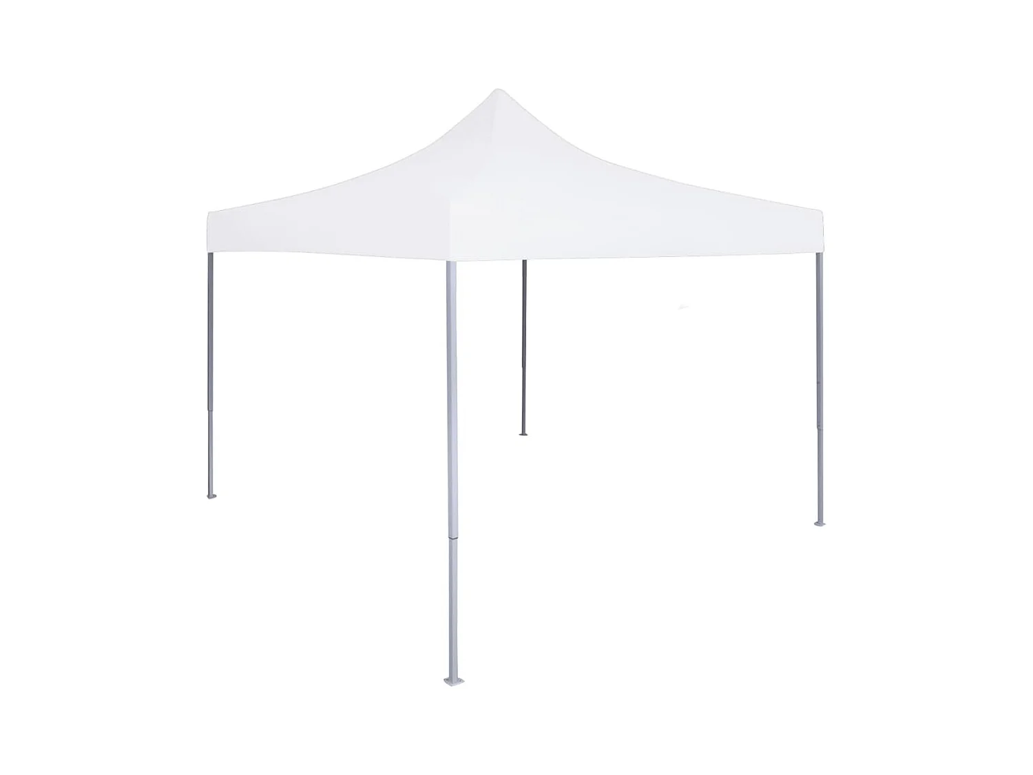 Tente réception pliable professionnelle 2x2 m Acier Blanc