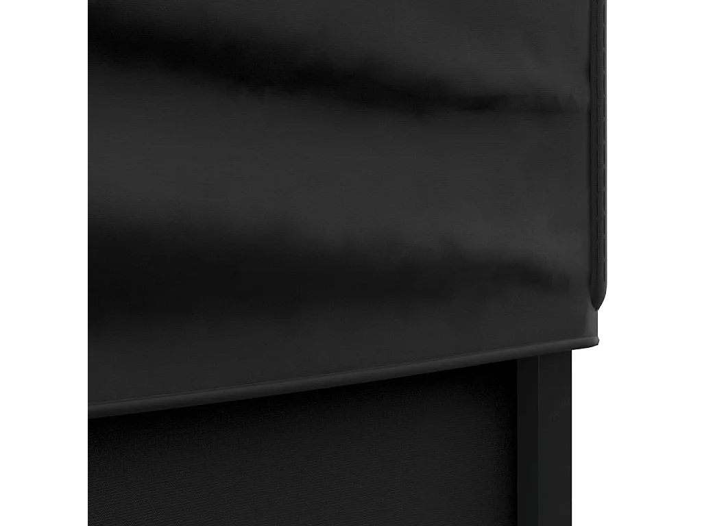 Tenda per Feste Pieghevole con Pareti Laterali Nero 3x6 m