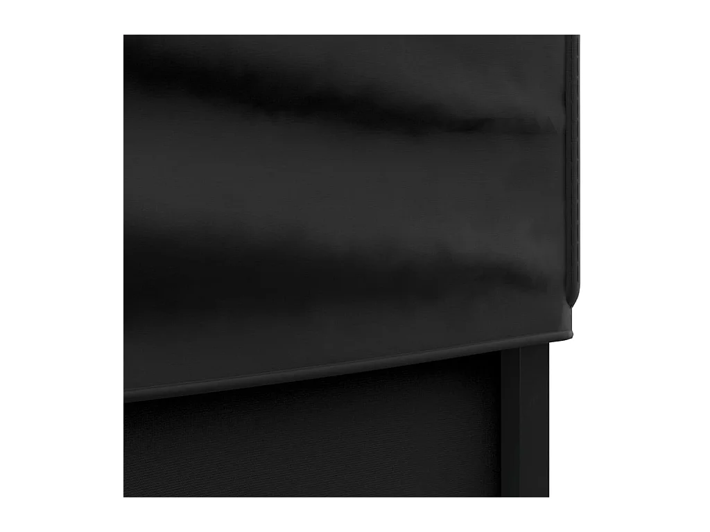 Tente de réception pliable avec parois Noir 3x6 m