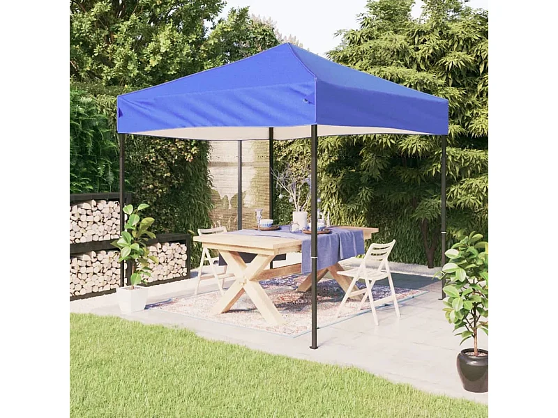 Tente de réception pliable Bleu 2x2 m