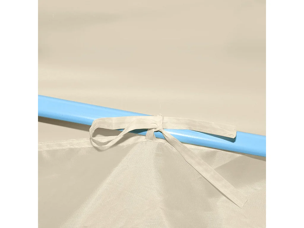 Tente de réception pliable escamotable avec 5 parois 3x9m crème